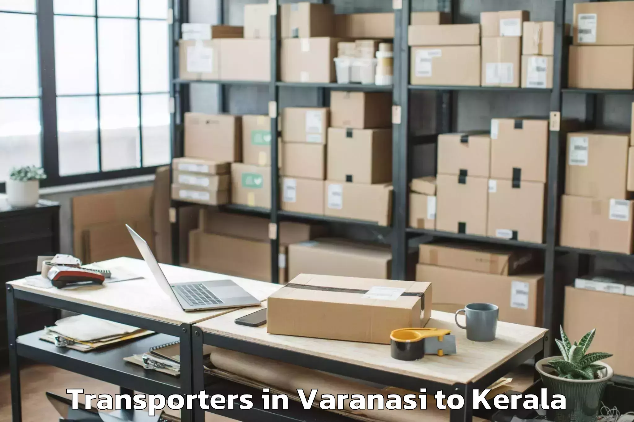 Book Varanasi to Edavanna Transporters Online